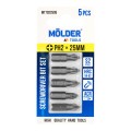 Набор бит Molder PH2x25мм 5шт, цена: 61 грн.