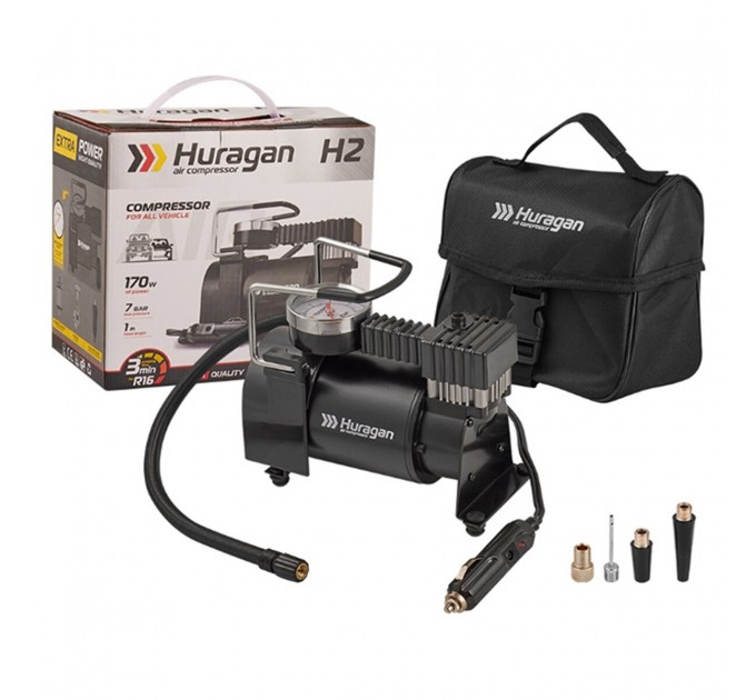 Компрессор автомобильный Huragan 12В 7Атм 37л/мин, цена: 1 088 грн.