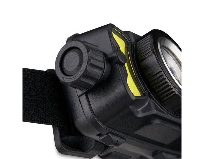Фонарь налобный Brevia 600Lm, 3W CREE XPG+COB, 1200mAh/3xAAA, Zoom, с сенсором белый/красный, цена: 959 грн.
