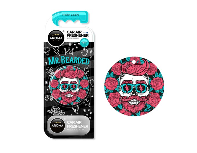 Ароматизатор Aroma Car Polymer Circle Mr.Bearded - Fresh Linen сухой, цена: 130 грн.