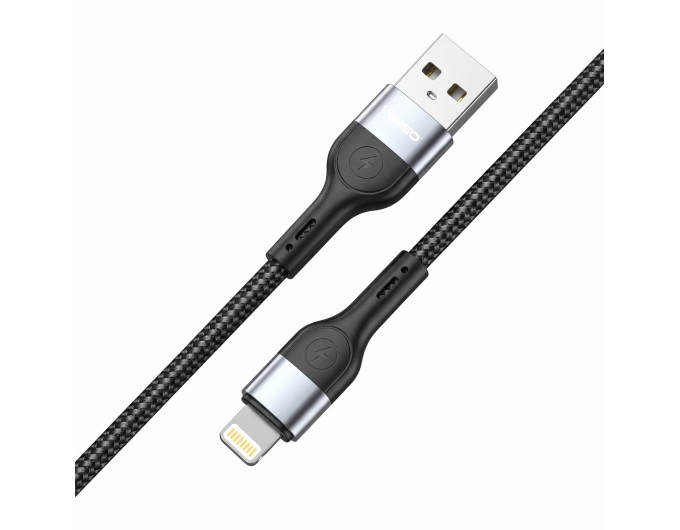Кабель Winso Pro USB to Lightning TPE+плетіння 1,2м чорний, ціна: 114 грн.