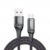 Кабель Brevia USB to Type-C 2,4А 1м, черный ZIP, цена: 138 грн.