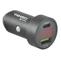 Автомобильное зарядное устройство Winso Pro 48W 1xUSB-C+1xUSB-A, display, metal, цена: 362 грн.