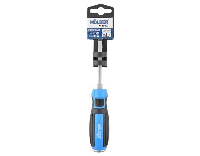 Викрутка Molder шліцева ударна з шестигранною опорою SL5x75mm, ціна: 96 грн.
