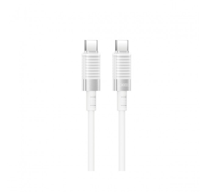 Кабель XO Brushed Silicone USB to Type-C 6A 1м белый, цена: 159 грн.