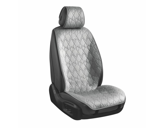 Комплект преміум накидок для сидінь CarLife Racer, grey, ціна: 4 561 грн.