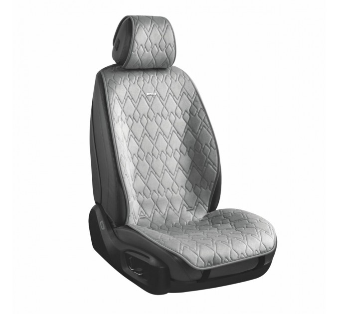 Комплект преміум накидок для сидінь CarLife Racer, grey, ціна: 4 561 грн.