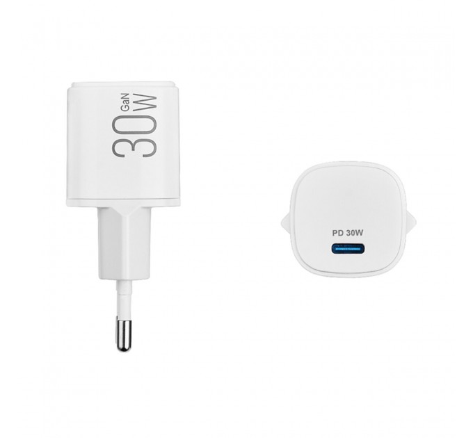 Сетевое зарядное устройство Brevia ePowerGaN PD30W USB-C белый, цена: 644 грн.