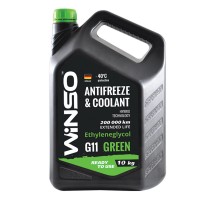 Антифриз Winso Antifreeze & Coolant Green G11 -40°C зелений готовий 10кг