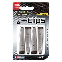 Ароматизатор Aroma Car Clips Black, 4x5g жидкий