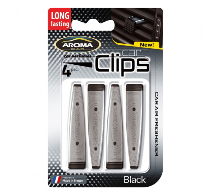 Ароматизатор Aroma Car Clips Black, 4x5g жидкий, цена: 117 грн.