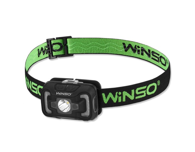 Ліхтар налобний Winso 200Lm, 5W CREE XTE+COB, 3xAAA, з сенсором білий/червоний, ціна: 404 грн.