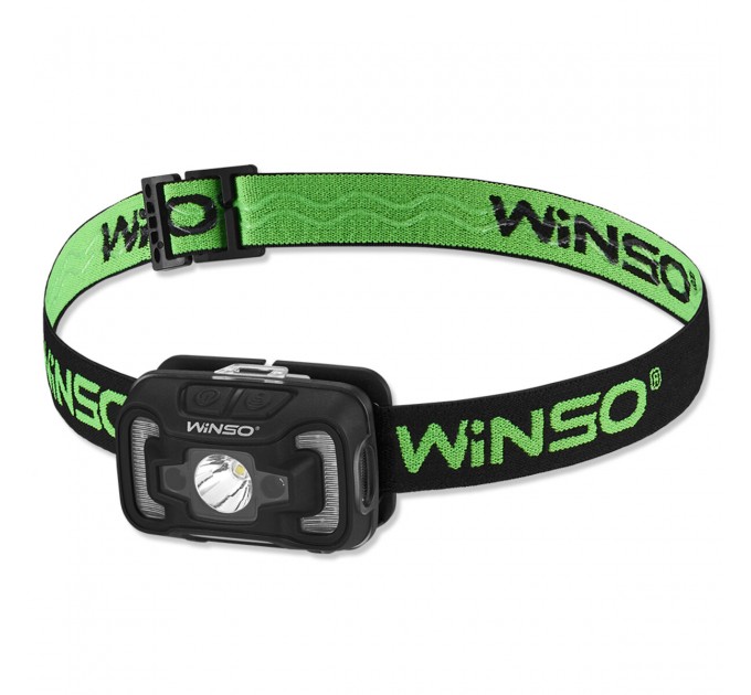 Фонарь налобный Winso 200Lm, 5W CREE XTE+COB, 3xAAA, с сенсором белый/красный, цена: 400 грн.