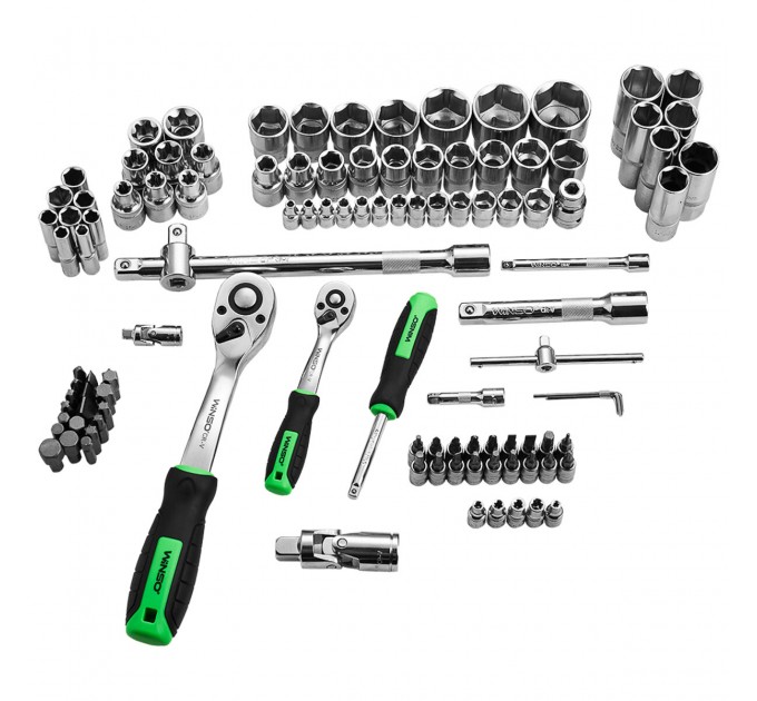 Професійний набір інструментів в кейсі Winso Pro 1/2", 1/4" 72T, CR-V, 110од., ціна: 3 505 грн.