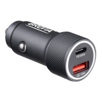 Автомобильное зарядное устройство для Brevia ePower Dual Grip Metal LED 48W 1xUSB-C+1xUSB-A