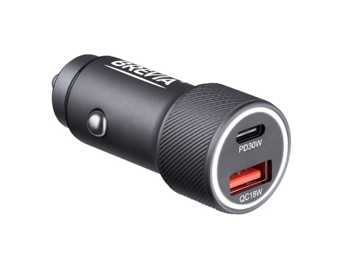 Автомобильное зарядное устройство для Brevia ePower Dual Grip Metal LED 48W 1xUSB-C+1xUSB-A, цена: 339 грн.