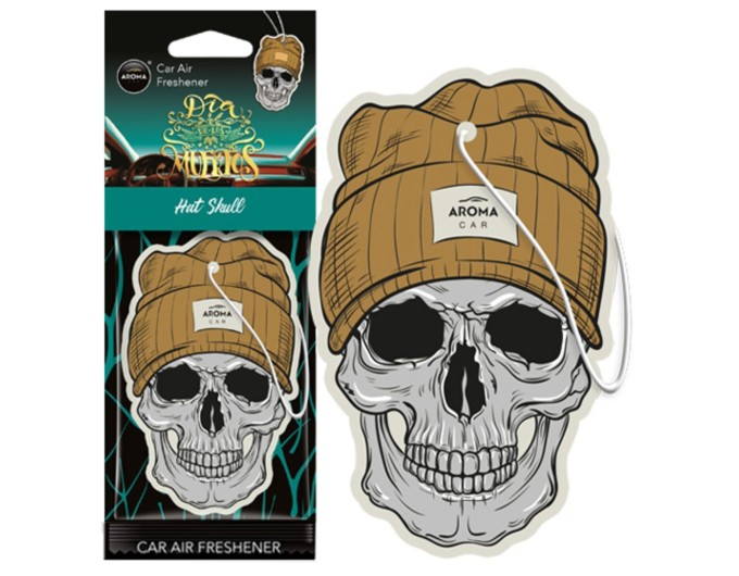 Ароматизатор Aroma Car Cellulose Dia De Los Muertos - Hat Skull сухой, цена: 57 грн.