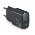 Сетевое зарядное устройство Brevia ePower PD25W USB-C+USB-A черный, цена: 453 грн.