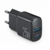 Сетевое зарядное устройство Brevia ePower PD25W USB-C+USB-A черный, цена: 443 грн.