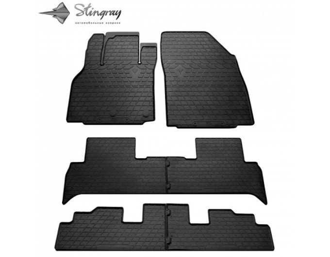Renault Grand Scenic (2009-2016) комплект ковриков с 6 штук (3 ряди сидінь) (Stingray), цена: 3 108 грн.