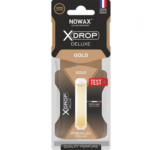Ароматизатор целюлозний з капсулою Nowax серія X Drop Deluxe - Gold, ціна: 76 грн.