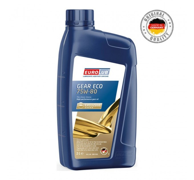 Трансмиссионное масло EuroLub GEAR ECO 75W-80 1л, цена: 502 грн.