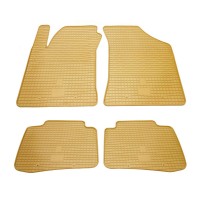 Kia Kia Cerato 2004- Комплект из 4-х ковриков Бежевый в салон (Stingray)