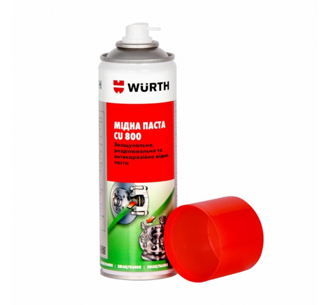 Медная смазка высокотемпературная Wurth CU 800 спрей 300мл, цена: 266 грн.