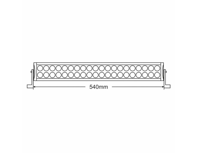 Фара светодиодная Brevia Cree Flood 120W (40x3W), 11200Lm, 554x82x90мм, 1шт, цена: 2 361 грн.