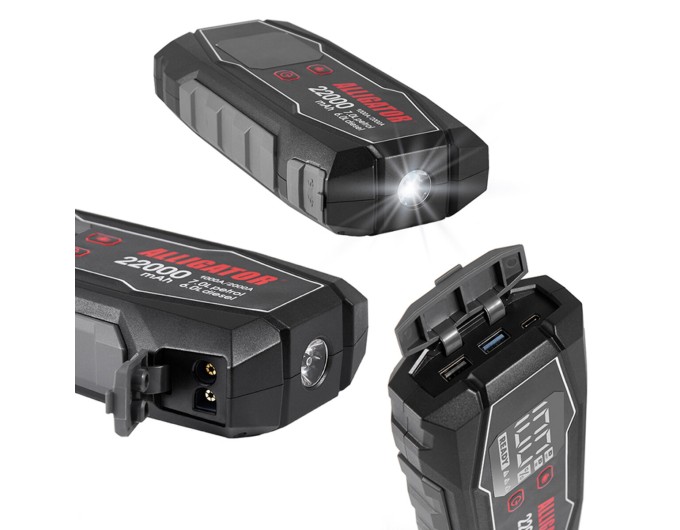 Пусковое устройство Alligator Jump Starter 1000A/2000A 22000mAh, цена: 4 663 грн.