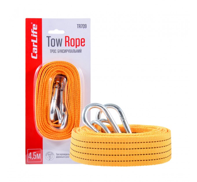 Буксирувальний трос CarLife 3т, 4,5м TR709, ціна: 236 грн.