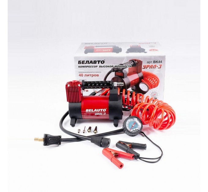 Компресор автомобільний Белавто Урал-3 10Атм 40л/хв 170Вт із зажимами АКБ, ціна: 2 181 грн.