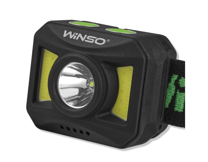 Фонарь налобный Winso 300Lm, 3W+COB, 850mAh, белый/красный, цена: 503 грн.