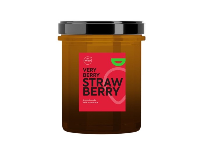 Свеча ароматическая Aroma Home Candles Modern Fruits Strawberry 230г, цена: 438 грн.