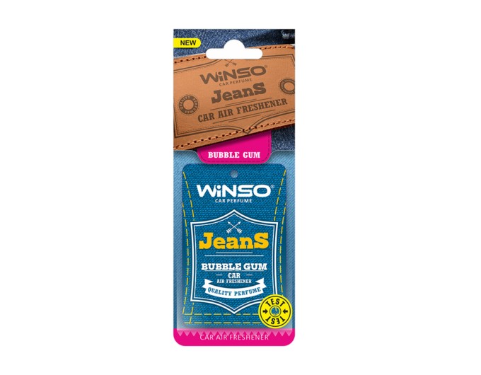 Освежитель воздуха Winso Jeans, целлюлозный ароматизатор, Bubble Gum, цена: 36 грн.