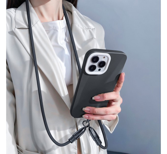 Кабель XO Lanyard Bullet Type-C to Lightning 27W 1,2м черный, цена: 299 грн.