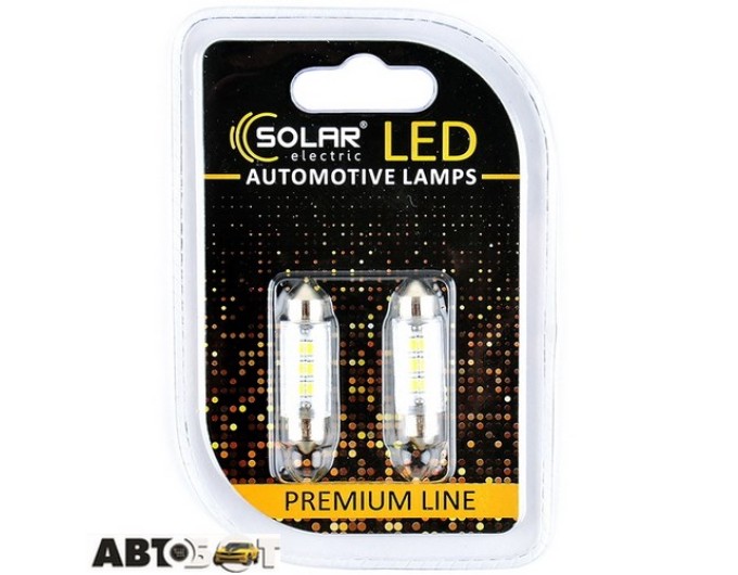 LED лампа SOLAR SV8.5 T11x39 24V 6SMD 2835 white SL2551 (2 шт.), ціна: 56 грн.