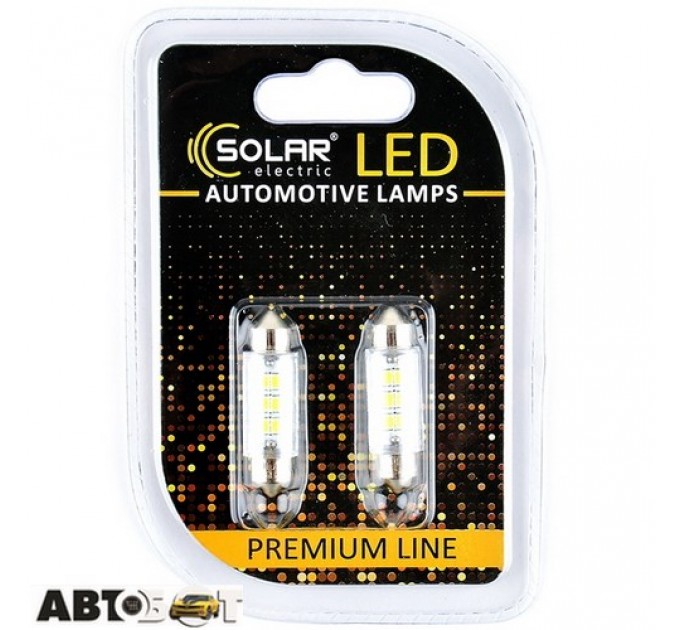 LED лампа SOLAR SV8.5 T11x39 24V 6SMD 2835 white SL2551 (2 шт.), цена: 50 грн.