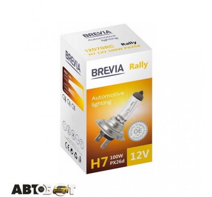  Галогенная лампа BREVIA Rally H4 12040RC (1 шт.)
