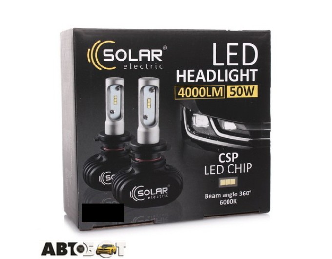 LED лампа SOLAR H1 6000K 4000Lm CSP 12/24V 8101 (2 шт.), ціна: 879 грн.