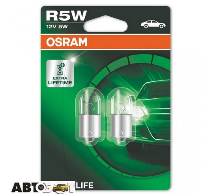  Лампа накаливания Osram ULTRA LIFE R5W 12V 5007ULT-02B (2 шт.)
