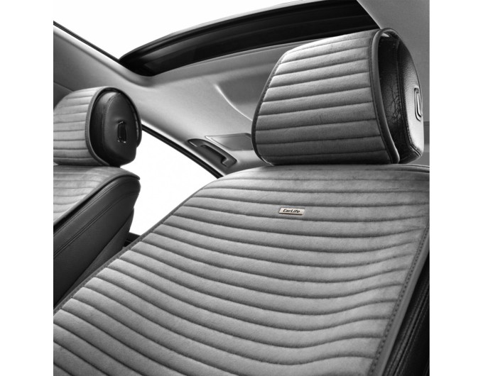 Преміум накидки для передніх сидінь CarLife Sport, grey 2шт, ціна: 2 247 грн.