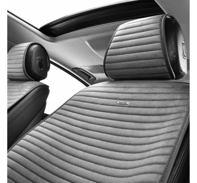 Преміум накидки для передніх сидінь CarLife Sport, grey 2шт, ціна: 2 247 грн.