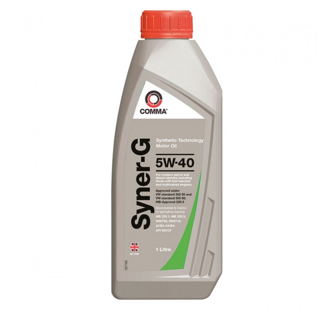 Моторне масло Comma Syner-G 5W-40 1л, ціна: 599 грн.