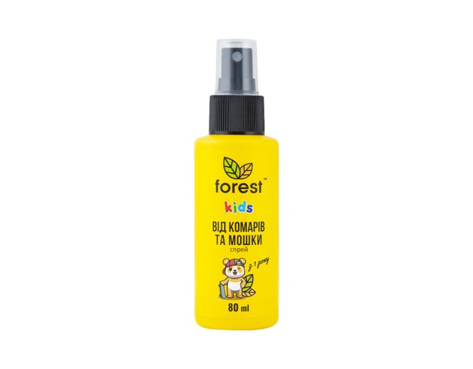 Спрей-репелент Forest Kids від комарів та мошки 80мл, ціна: 58 грн.