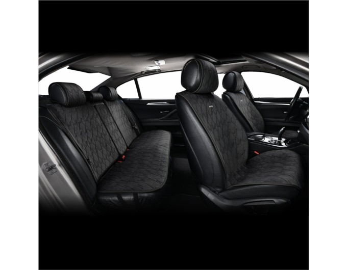 Комплект преміум накидок для сидінь CarLife Racer, black, ціна: 4 561 грн.