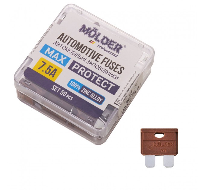 Набор предохранителей Molder "стандарт" 7.5А, 50шт, цена: 179 грн.