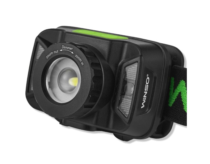 Фонарь налобный Winso 260Lm, 5W CREE XTE, 1800mAh, Zoom, с сенсором белый/красный, цена: 683 грн.