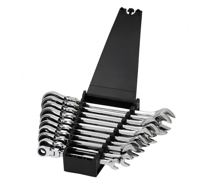 Набор ключей Winso PRO комбинированные с трещоткой и карданом CR-V 10шт (8-10-12-13-14-15-16-17-19мм), цена: 2 087 грн.