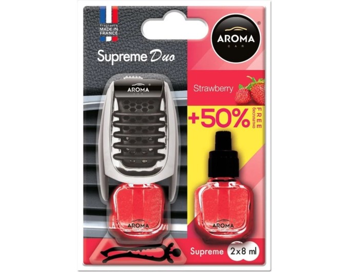 Ароматизатор Aroma Car Supreme Duo Slim Strawberry жидкий 7мл, цена: 222 грн.